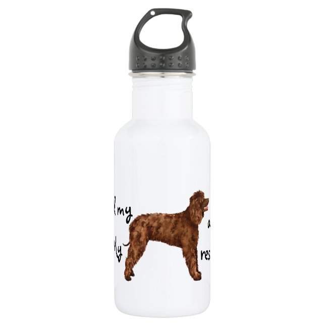 Botella De Agua Rescue Irish Water Spaniel (Anverso)