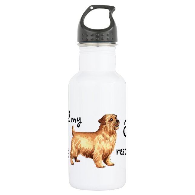 Botella De Agua Rescue Norfolk Terrier (Anverso)