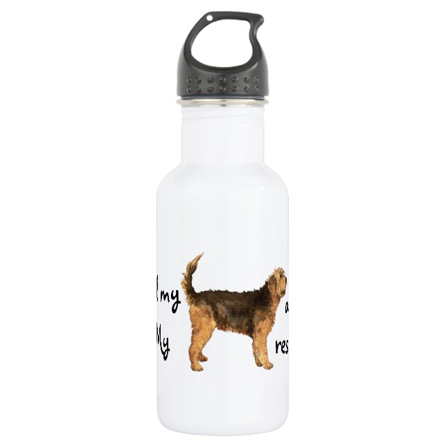 Botella De Agua Rescue Otterhound (Anverso)