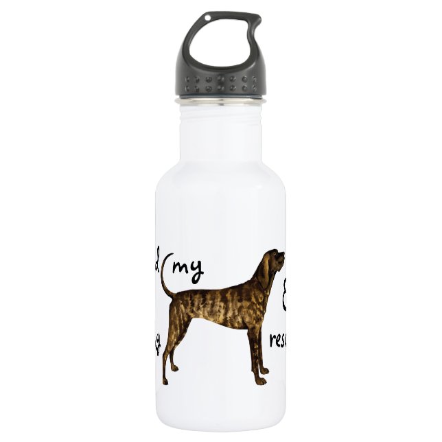 Botella De Agua Rescue Plott Hound (Anverso)