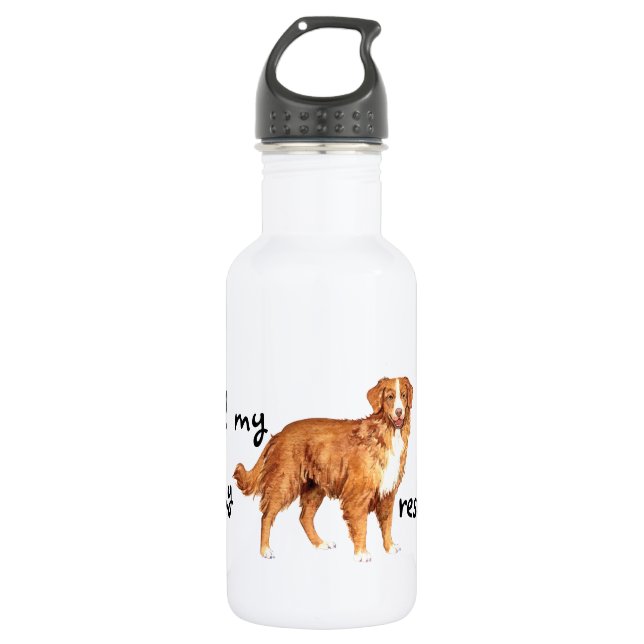 Botella De Agua Rescue Toller (Anverso)