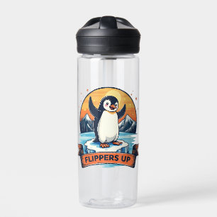Botella De Agua Resistirme a estar con los pingüinos contra Trump