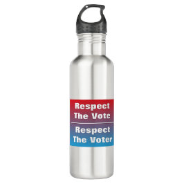 Botella De Agua Respeto al voto y al votante