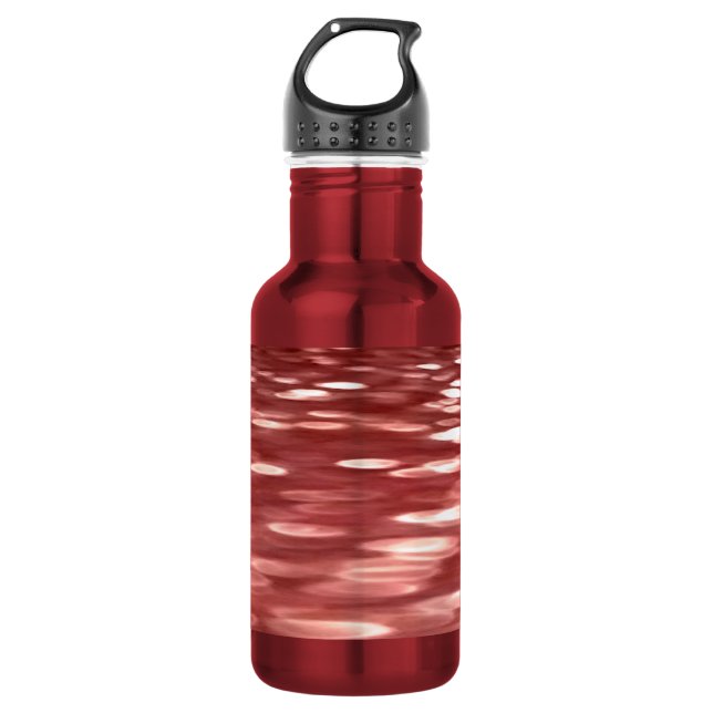 Botella De Agua Resumen #2: Desenfoque rojo (Anverso)