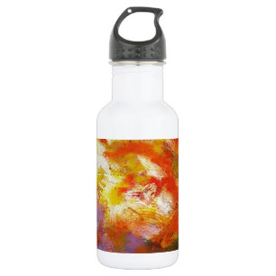 Botella De Agua Resumen amarillo rojo