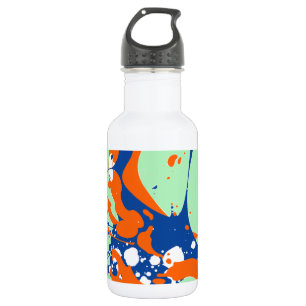 Botella De Agua Resumen Art Mint Green Arte Moderno salpicar