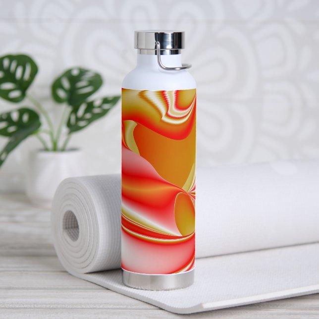 Botella De Agua Resumen de amor y oro en 3D Rainbowart (Yoga)