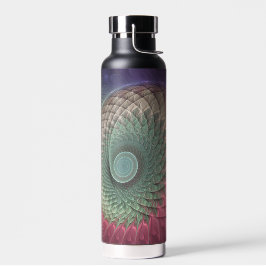 Botella De Agua Resumen De Arte Fractal Moderno Y Colorido