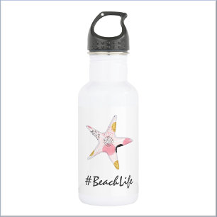 Botella De Agua Resumen de la vida en la playa de Starfish