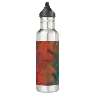 Botella De Agua Resumen de pintura colorida #2