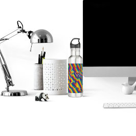 Botella De Agua Resumen - Deformaciones de vidrio coloridas