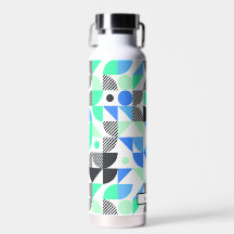 Resumen Geométrico verde azul personalizado