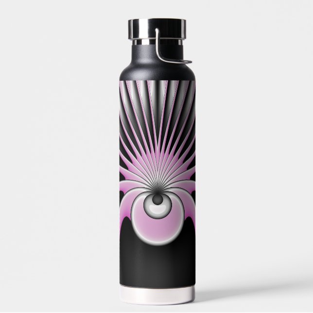 Botella De Agua Resumen moderno Patrón de arte radical loco (Izquierdo)