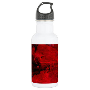 Botella De Agua Resumen rojo