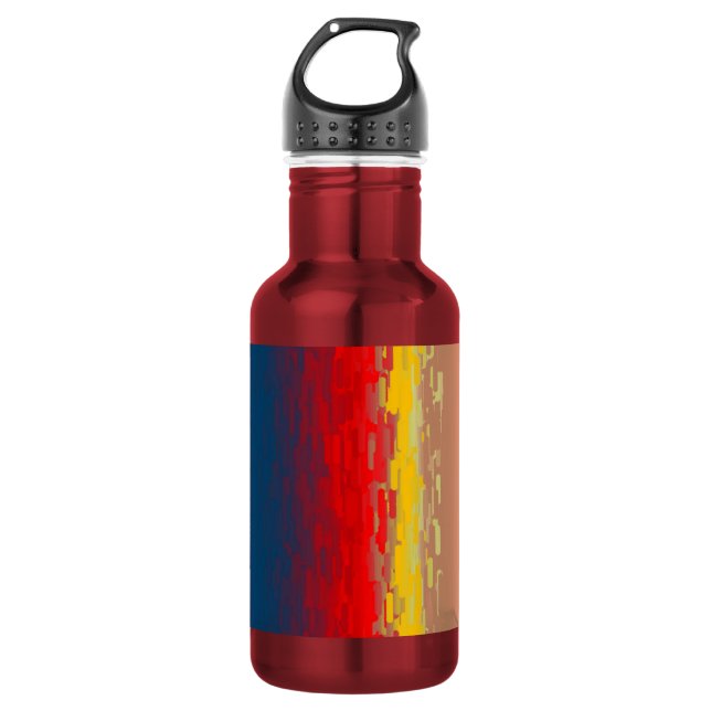 Botella De Agua Resumen Rosa Libertad (Anverso)