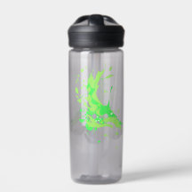 Resumen Splash Frasco de Agua Plástica Verde