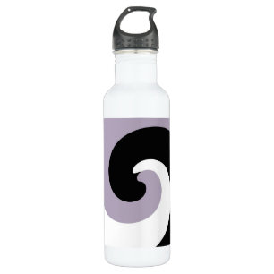 Botella De Agua Resumen Swirl Motif Retro 7