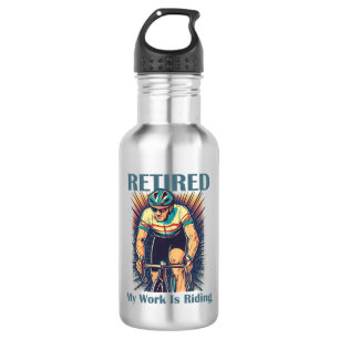 Botella De Agua Retirada Mi Trabajo Es Montar En Bicicletas