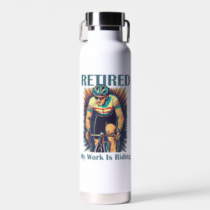 Botella De Agua Retirada Mi Trabajo Es Montar En Bicicletas