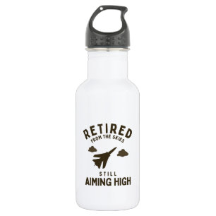 Botella De Agua Retirado del cielo divertido dicho de retiro de la
