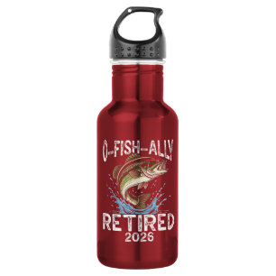 Botella De Agua Retirado O-Fish-Ally 2026 Humor Divertido