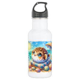 Botella De Agua Retiro personalizado en la playa de Little Puff