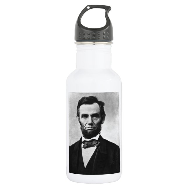Botella De Agua Retrato de Abraham Lincoln (Anverso)