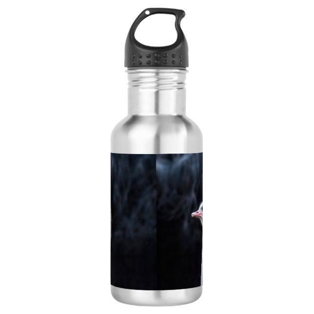 Botella De Agua retrato de avestruz (Anverso)