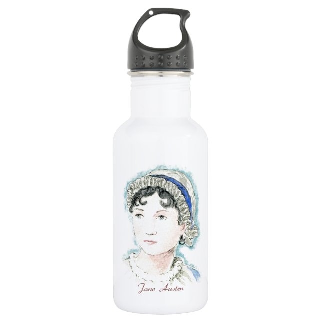 Botella De Agua Retrato de Jane Austen de Alicia Flynn (Anverso)