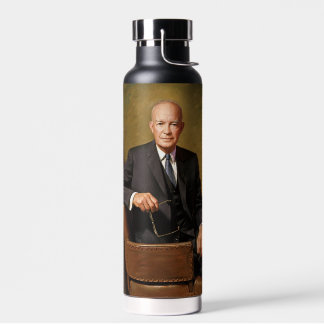 Botella De Agua Retrato del presidente Dwight Eisenhower en la Cas