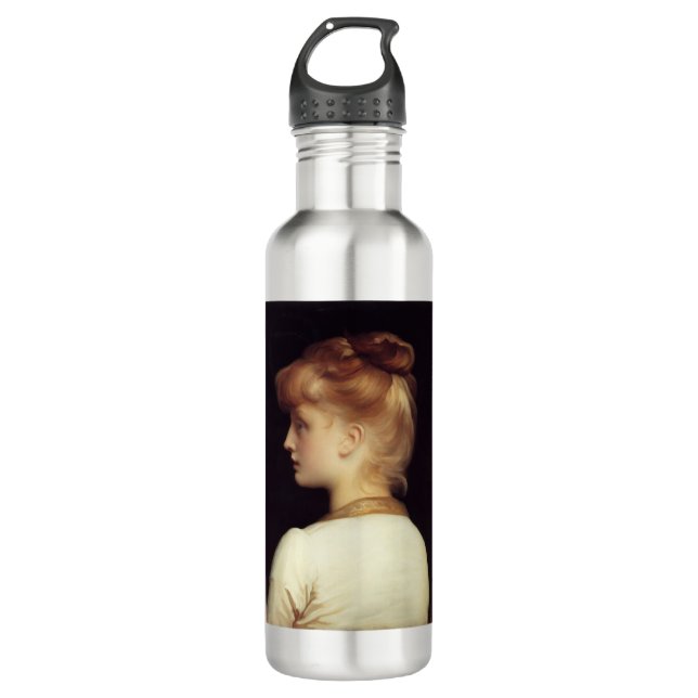 Botella De Agua Retrato femenino desde atrás (de Frederic Leighton (Anverso)