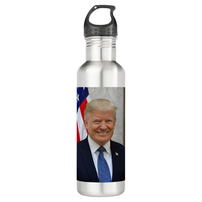 Botella De Agua Retrato presidencial oficial de Donald Trump (Anverso)