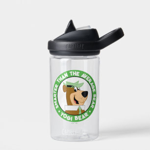 Botella De Agua Retrato sonriente del oso de Yogi