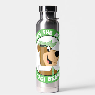 Botella De Agua Retrato sonriente del oso de Yogi