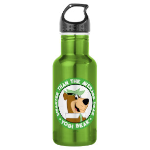 Botella De Agua Retrato sonriente del oso de Yogi