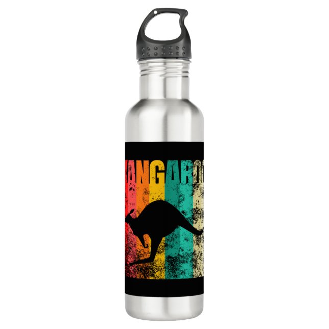 Botella De Agua Retro canguro (Anverso)