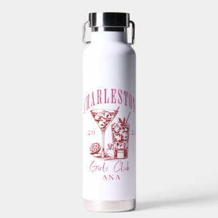 Botella De Agua retro charleston bachelorette
