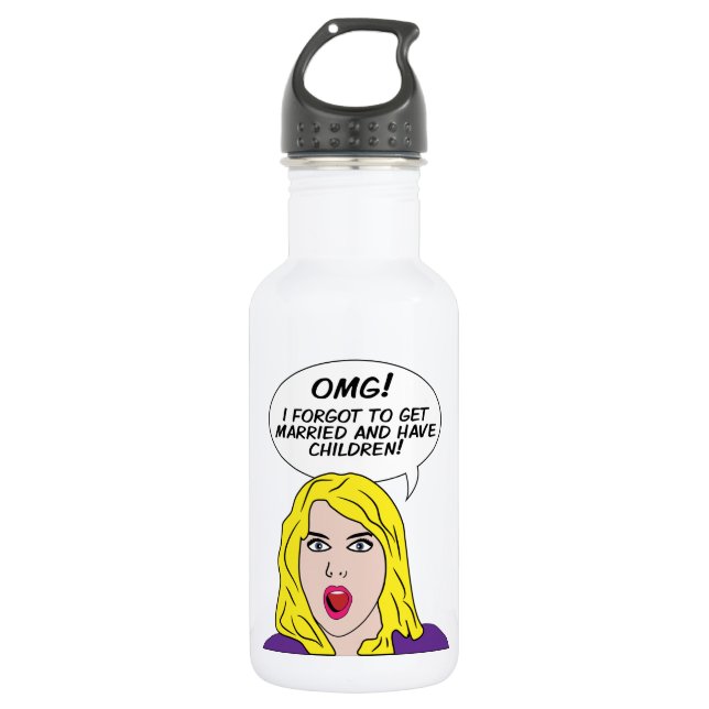 BOTELLA DE AGUA RETRO COMICS (Anverso)