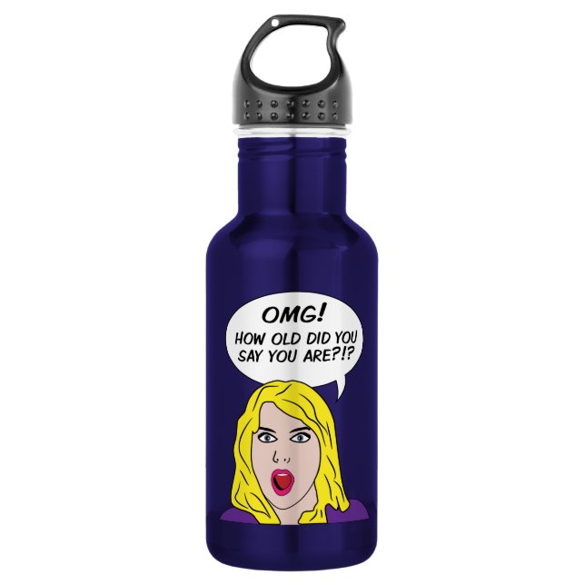 BOTELLA DE AGUA RETRO COMICS (Anverso)