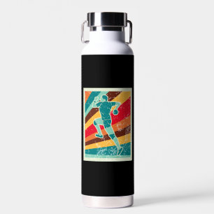Botella De Agua Retro de jugador de balonmano