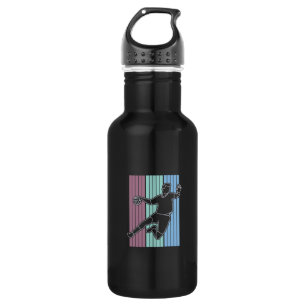 Botella De Agua Retro de jugador de balonmano
