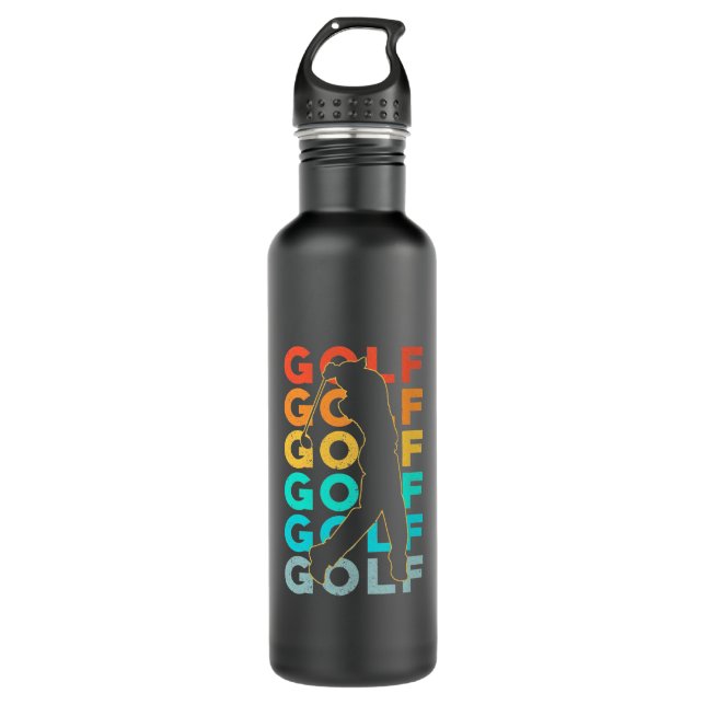 Botella De Agua Retro Golfer (Anverso)