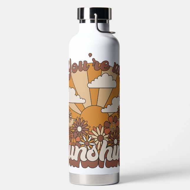 Botella De Agua Retro Groovy | Eres mi Sunshine (Izquierda)