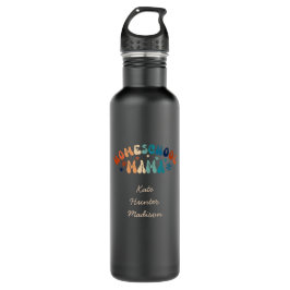 Botella De Agua Retro Homeschool Mamá Personalizada