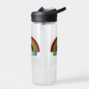 Botella De Agua Retro Sé Amable Positividad Arcoíris LGBTQ+