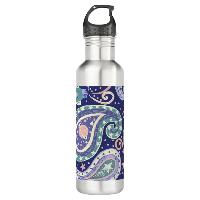 Botella De Agua Retro Space Galaxy Design (Anverso)