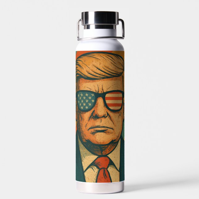 Botella De Agua Retro Trump (Atrás)