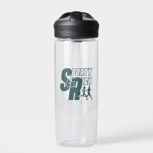 Botella De Agua Retro Wellness Club Moda Deportiva | (Delante)