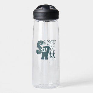 Botella De Agua Retro Wellness Club Sporty Fashion   25oz