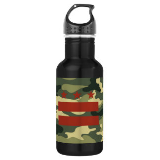 Botella de agua reutilizable con la bandera de DC